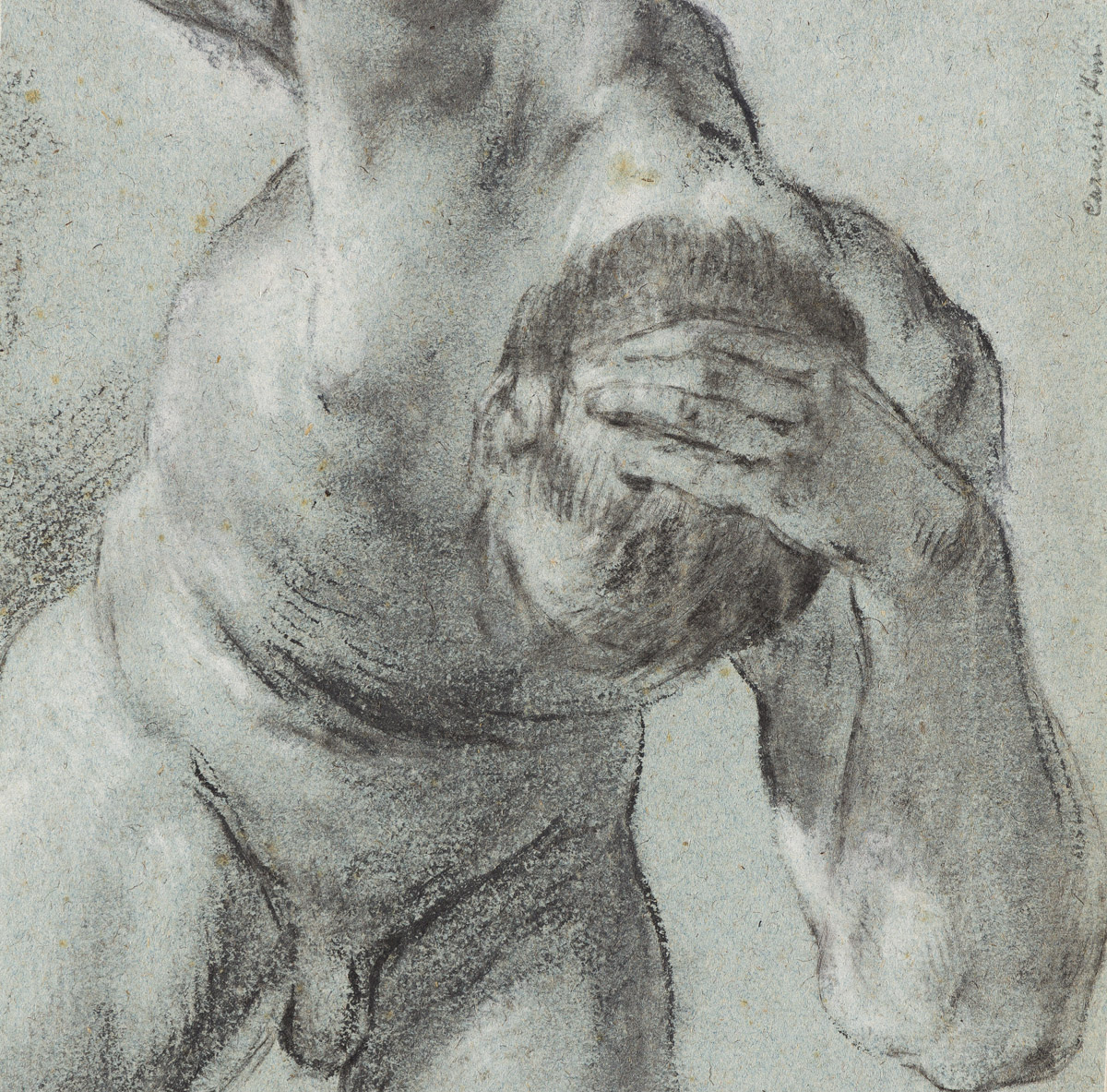 PIETRO FACCINI (Bologna 1562-1602 Bologna) Study of a Male Torso with Head Bent * Study of a Nude holding a Bird.